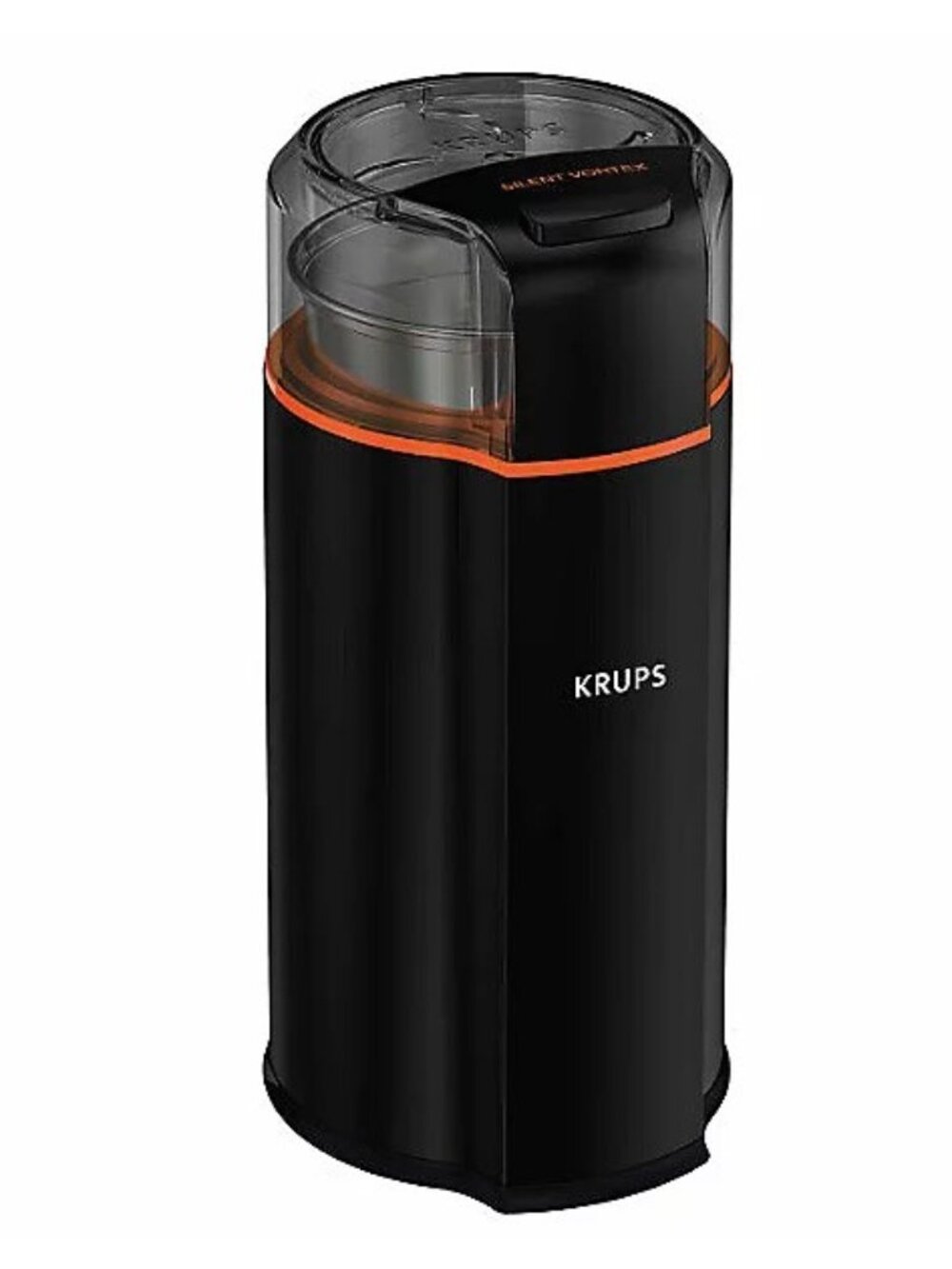 Coffee Grinder. Black, Corded, Electric. KRUPS Brand Silent Vortex